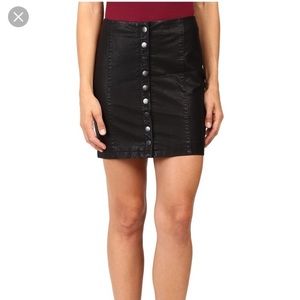 ♠️NWT Free people vegan leather miniskirt size 2